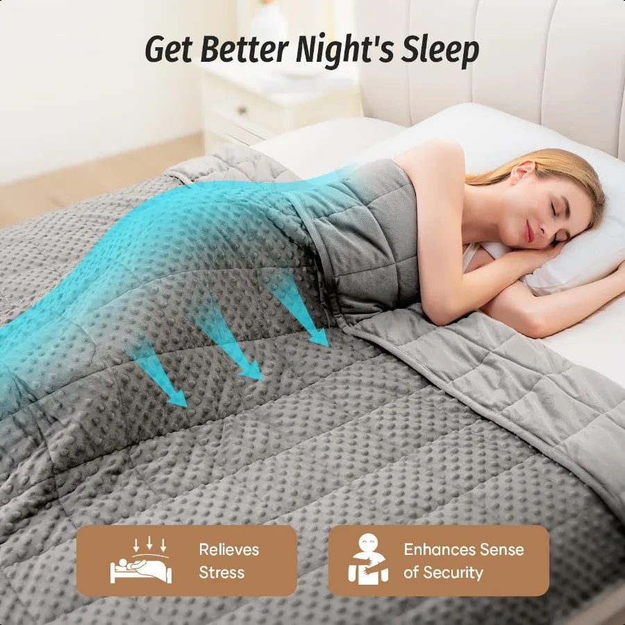 Minky Dot Weighted Throw