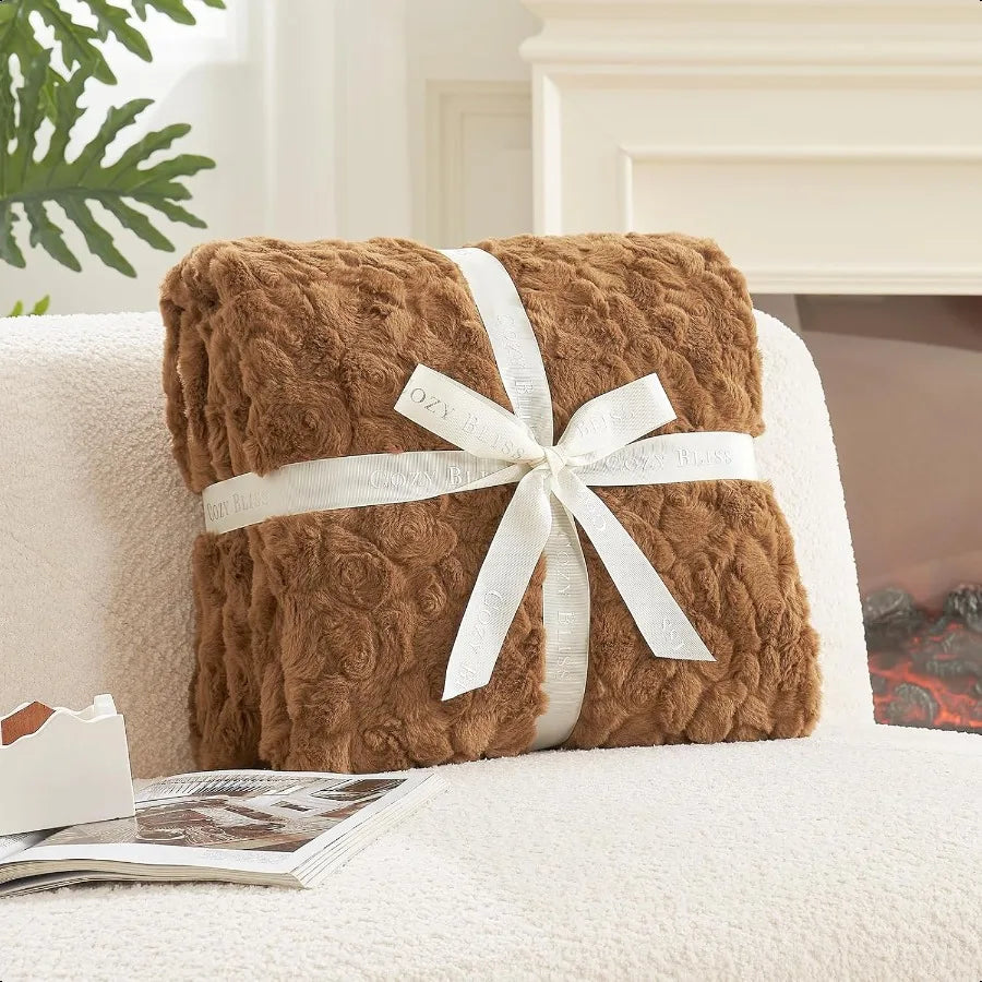 Faux Fur Throw Blanket