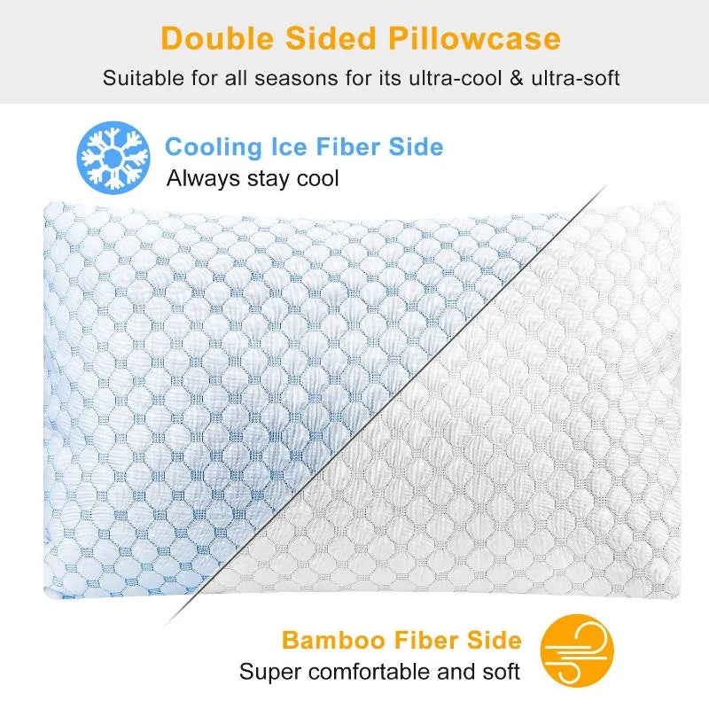 Cooling Memory Foam Pillow (2-Pack)