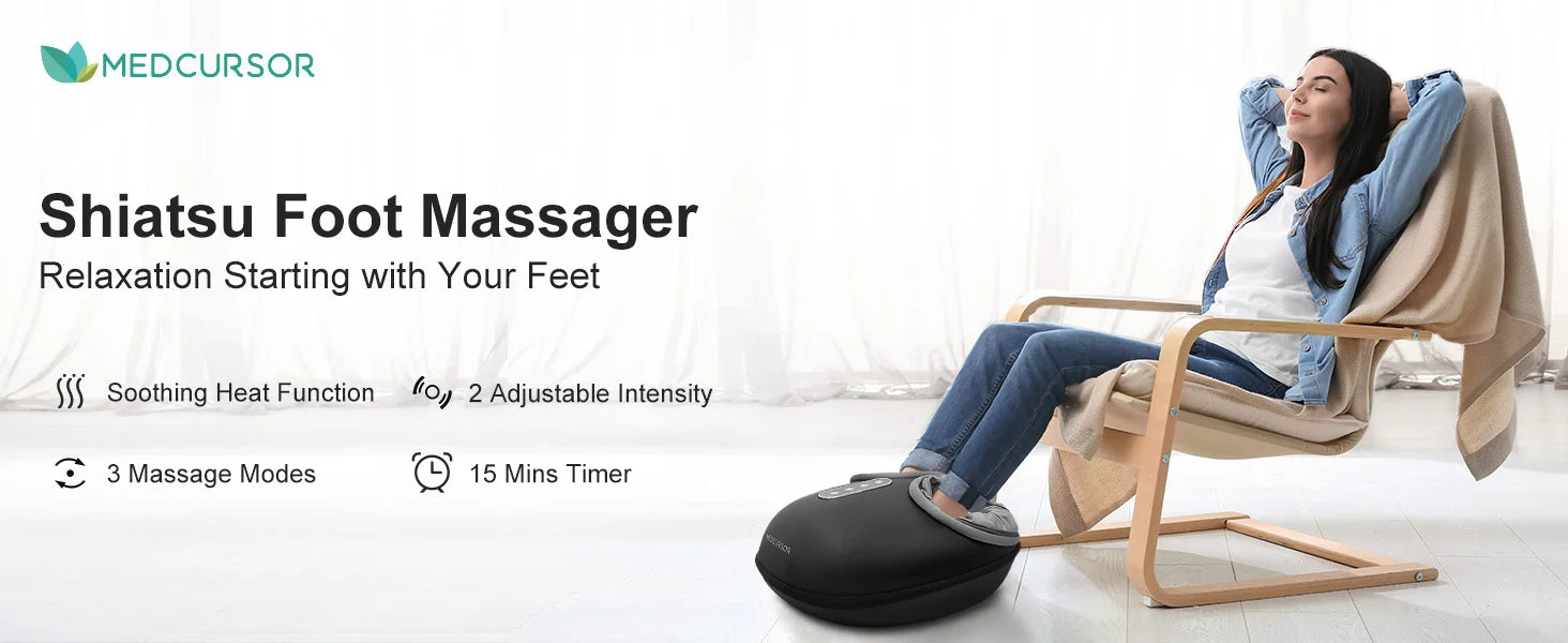 Shiatsu Foot Massager with Heat
