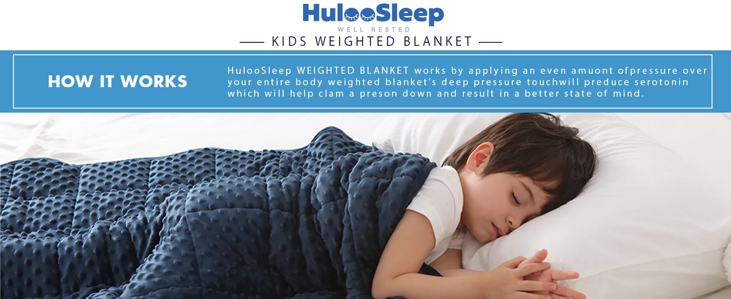 Navy Blue Weighted Sofa Blanket