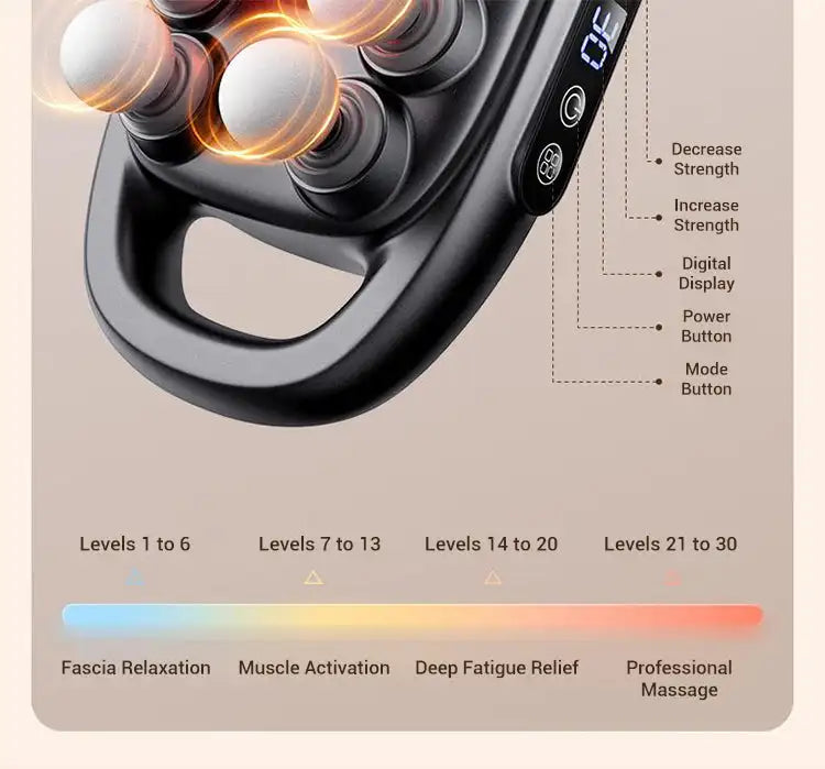 High-Freq Massage Gun – 8/16 Head