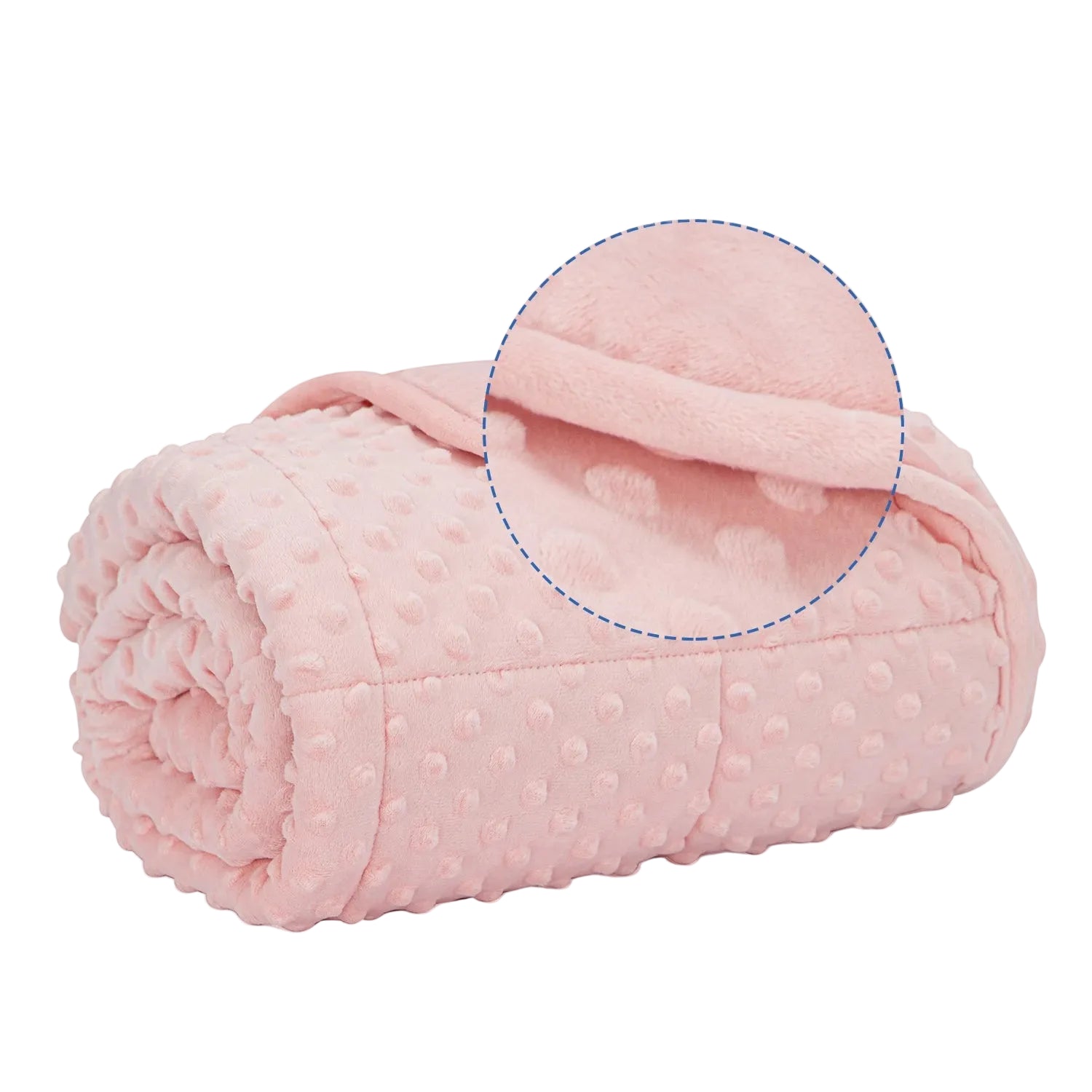 Pink Sherpa Weighted Throw