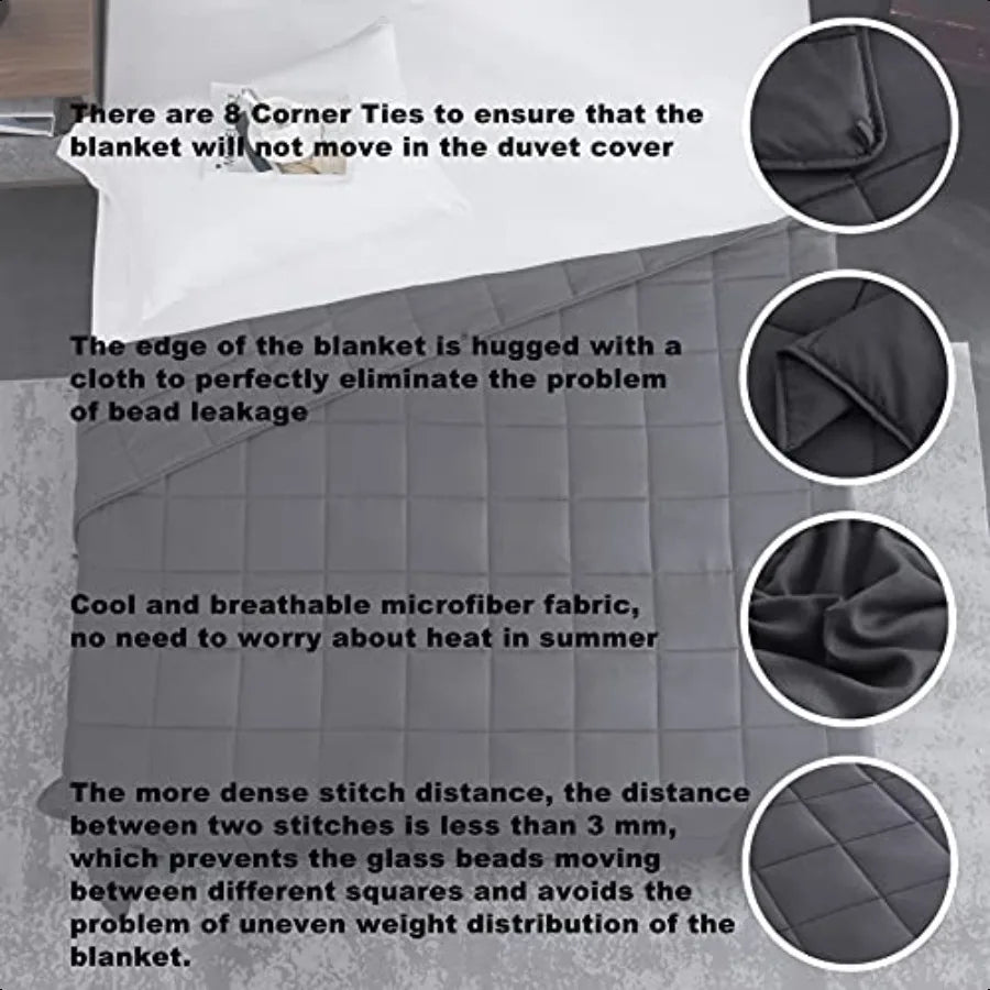 Dark Grey Weighted Cooling Blanket
