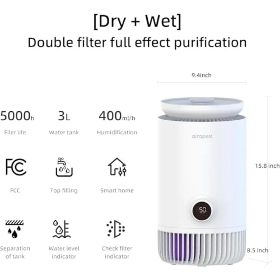 2-in-1 Humidifier & Air Purifier