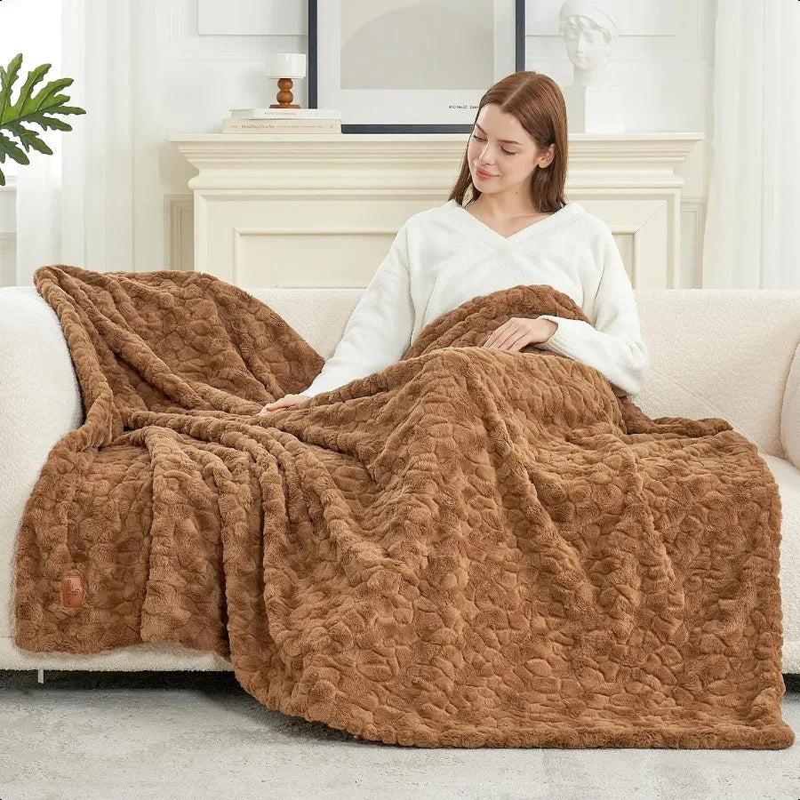 Faux Fur Throw Blanket