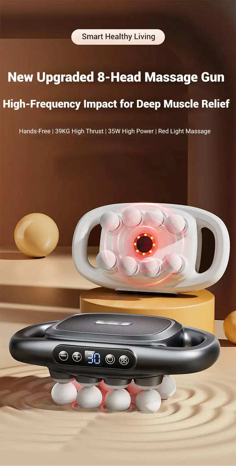 High-Freq Massage Gun – 8/16 Head
