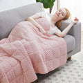 Pink Sherpa Weighted Throw