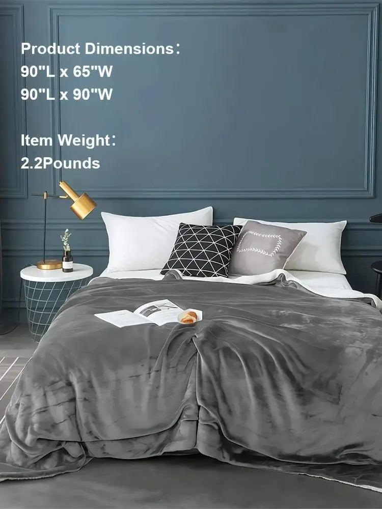 Sherpa Fleece Bed Blanket