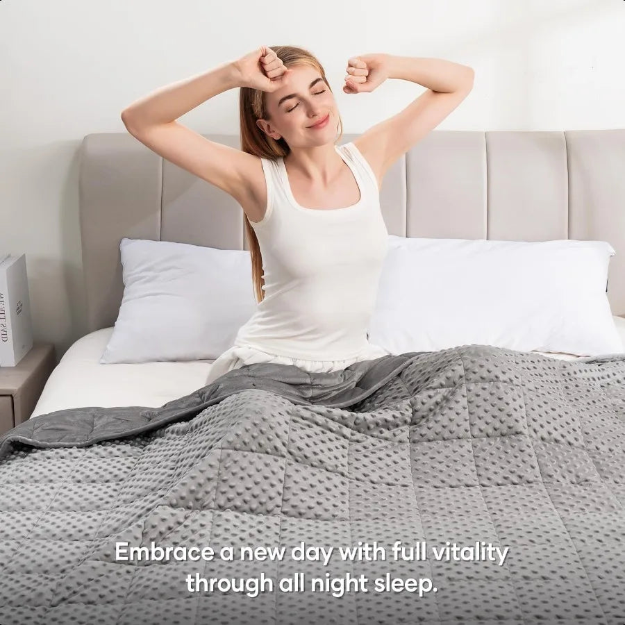 Minky Dot Weighted Throw